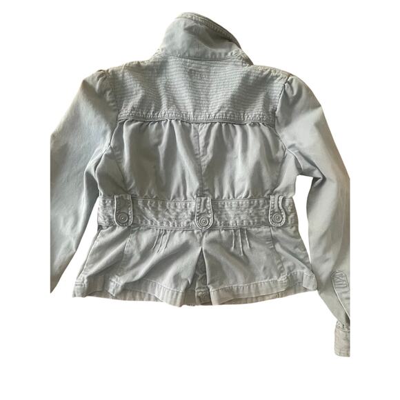 Mossimo  Women's Y2k/  Cargo Fitted Jacket Sz LG  Pockets Button Up - Picture 12 of 13